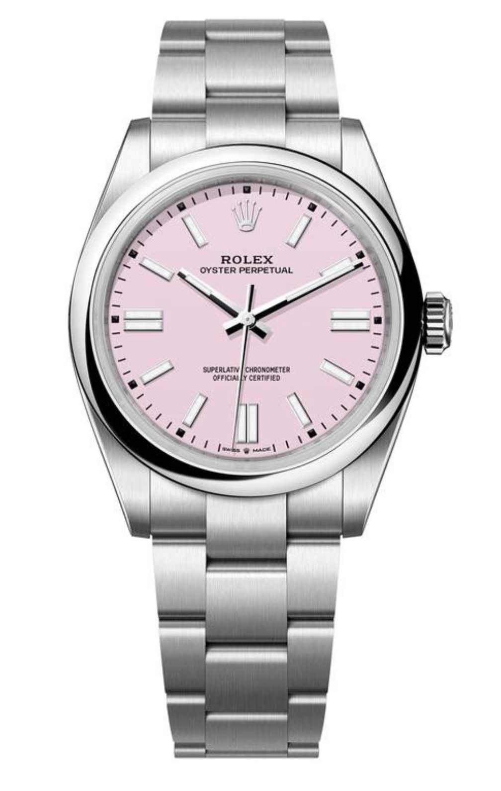 Oyster Perpetual 41 Watch - Domed Bezel - Candy Pink Index Dial - Oyster Bracelet - 134300