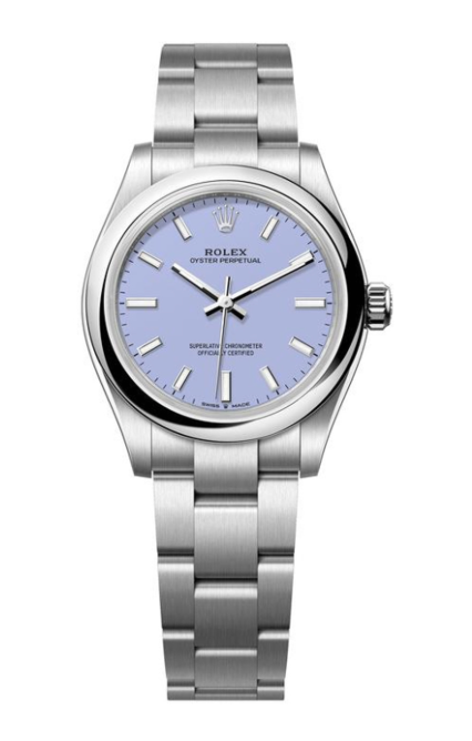 Oyster Perpetual 31 Watch - Domed Bezel - Lavender Index Dial - Oyster Bracelet - 277200
