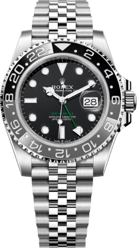 Rolex GMT-Master II 40mm Black Dial Cerachrom Bezel Jubilee