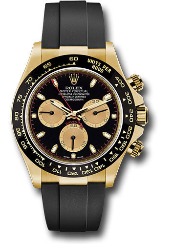 Rolex Yellow Gold Cosmograph Daytona 40 Watch Black Paul Newman