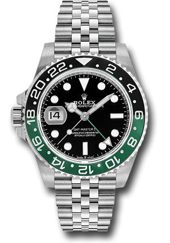 Rolex Oystersteel "Sprite" GMT-Master II Watch - Bidirectional Rotatable 24-Hour Graduated Bezel - 126720vtnr bkj