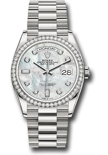 Rolex day discount date pearl dial