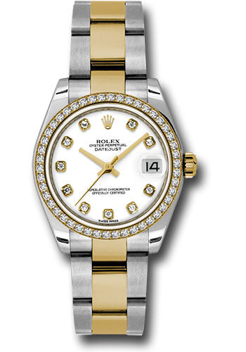Rolex Datejust 31 Diamond Dial Gold Ladies 178383