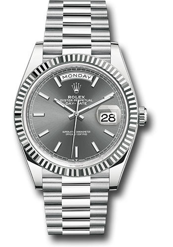 Rolex day 2024 date fluted bezel