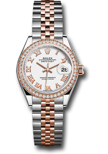 Rolex Lady-Datejust 28 Diamond Rose Gold Watch