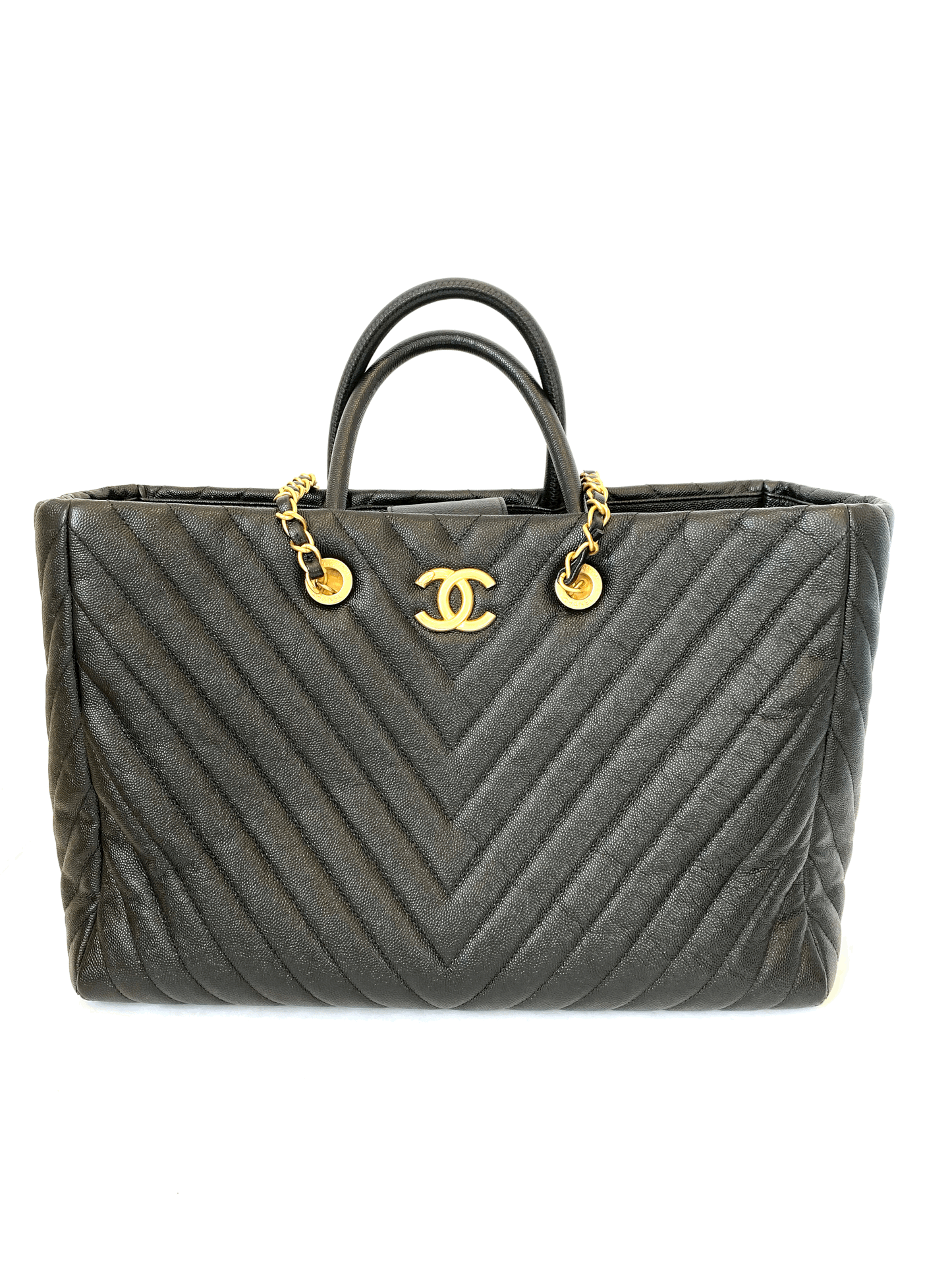 DEAL OF THE DAY - Chanel Coco Aged Calfskin Chevron Large
