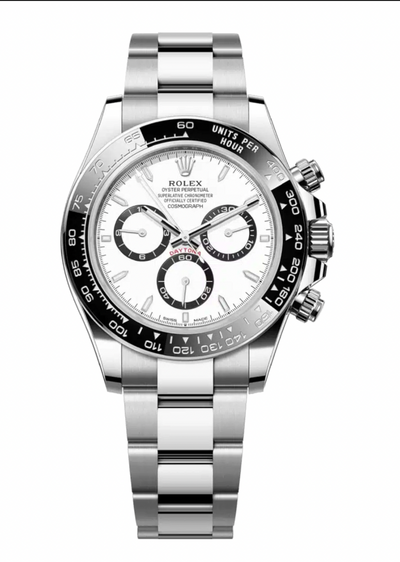 Rolex Steel Cosmograph Daytona 40 Watch - White Panda Index Dial