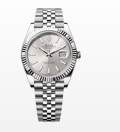 Rolex Steel and White Gold Rolesor Datejust 41 Watch - Fluted Bezel - SilverIndex Dial - Jubilee Bracelet - 126334 dkrij (Copy)