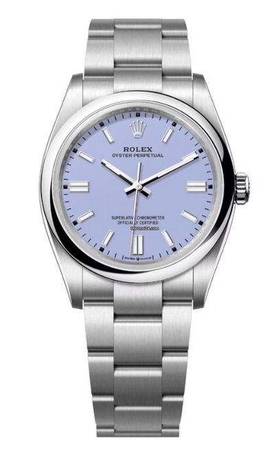 Oyster Perpetual 36 Watch  - Domed Bezel - Lavender Index Dial - Oyster Bracelet - 134300