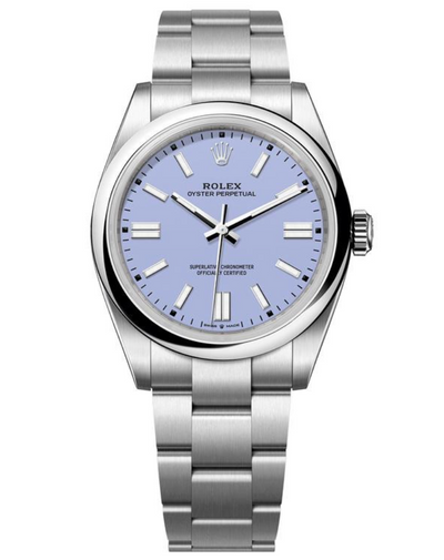 Oyster Perpetual 41 Watch  - Domed Bezel - Lavender Index Dial - Oyster Bracelet - 134300