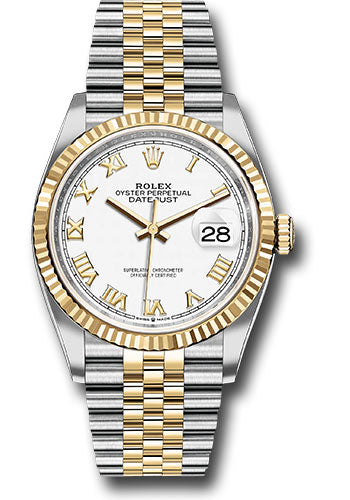 Rolex 36mm White Roman 126233