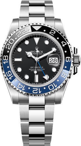 Rolex GMT-Master II 40mm Black Dial Cerachrom Bezel Oyster Bracelet (Batman) - 126710BLNR