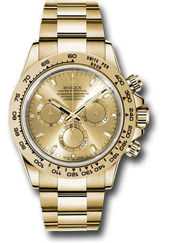 Rolex Yellow Gold Cosmograph Daytona 40 Watch - Champagne Index Dial - 116508 chi