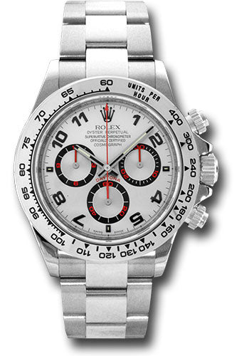 Rolex White Gold Cosmograph Daytona 40 Watch - Silver Arabic Dial - 116509 sa