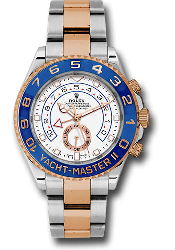 Rolex Steel Yacht-Master II 44 Watch - White Dial - 116681