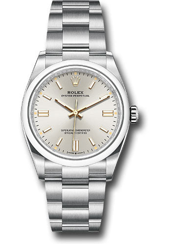 Rolex Oyster Perpetual 36 Watch - Domed Bezel - Silver Index Dial - Oyster Bracelet - 126000 sio