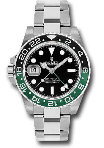 Rolex Oystersteel GMT-Master II Watch - Bidirectional Rotatable 24-Hour Graduated Bezel - 126720vtnr bko
