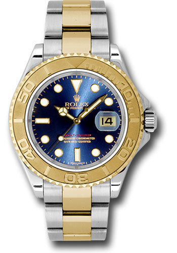 Rolex Steel and Yellow Gold Yacht-Master 40 Watch - Blue Dial - 16623 b