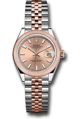 Rolex Everose Rolesor Lady-Datejust Watch - Domed Bezel - RosŽ Index Dial - Jubilee Bracelet - 279161 rsij