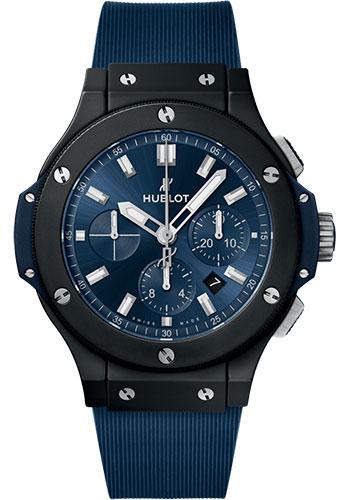 Hublot Big Bang Ceramic Blue Watch - 44 mm - Blue Dial - Dark Blue Lined Rubber Strap-301.CI.7170.RX