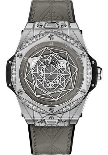 Hublot Big Bang One Click Sang Bleu Steel Grey Diamonds Watch - 39 mm - Grey Dial Limited Edition of 200-465.SS.7047.VR.1204.MXM20