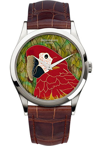 Patek Philippe Calatrave Red Macaw CloisonnŽ Watch - 5077P-080