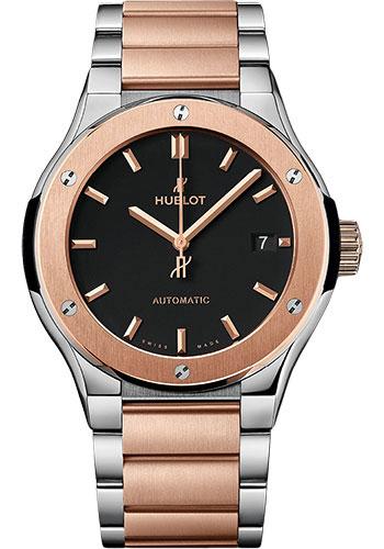 Hublot Classic Fusion Titanium King Gold Bracelet Watch - 45 mm - Black Dial-510.NO.1180.NO