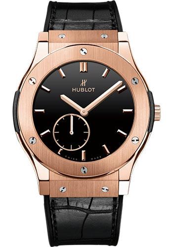Hublot Classic Fusion Ultra-Thin King Gold Black Shiny Dial Watch-515.OX.1280.LR