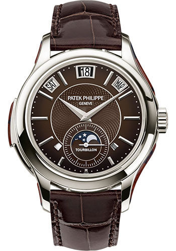 Patek Philippe Tourbillon Minute Repeater Perpetual Calendar Watch - Platinum Case - Brown Dial - 5207/700P-001