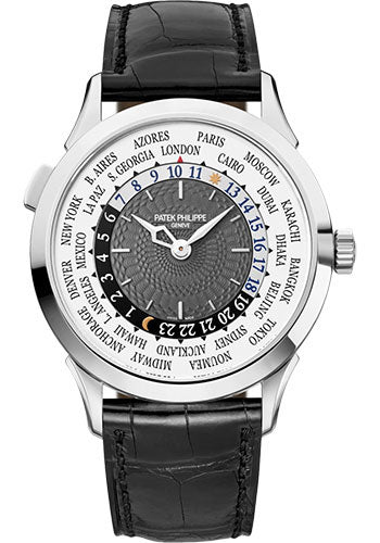 Patek Philippe Complications World Time - White Gold - Charcoal Gray Lacquered Dial - 5230G-014