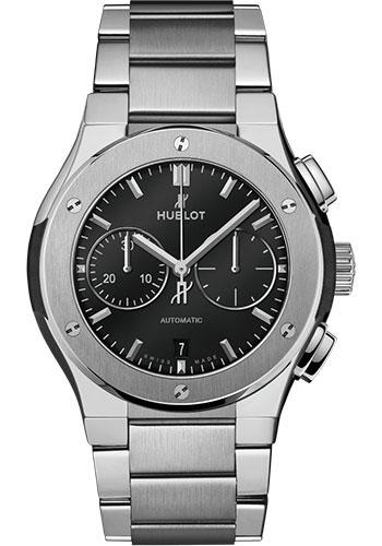 Hublot Classic Fusion Chronograph Titanium Bracelet Watch - 42 mm - Black Dial-540.NX.1170.NX