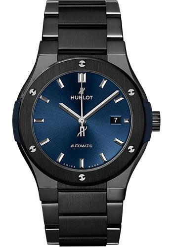 Hublot Classic Fusion Ceramic Blue Bracelet Watch - 42 mm - Blue Dial-548.CM.7170.CM