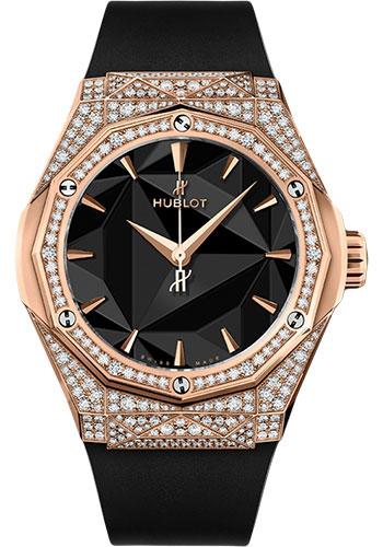 Hublot Classic Fusion Orlinski King Gold Pave Watch - 40 mm - Black Dial-550.OS.1800.RX.1604.ORL19