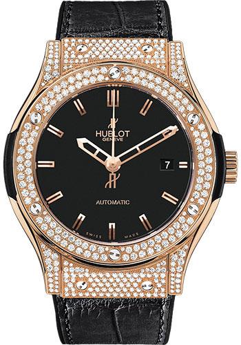 Hublot Classic Fusion Gold Diamonds Watch-565.PX.1180.LR.1704