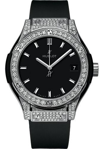 Hublot Classic Fusion Titanium Pave Watch-581.NX.1171.RX.1704