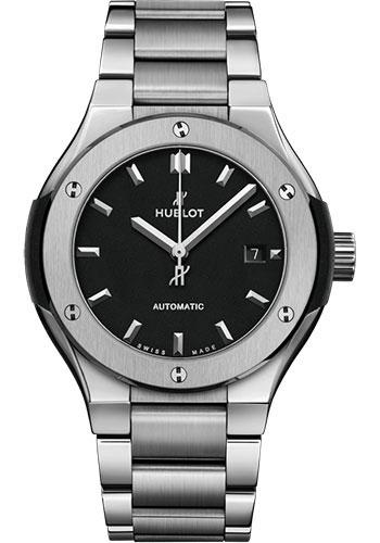 Hublot Classic Fusion Titanium Bracelet Watch - 33 mm - Black Dial-585.NX.1170.NX