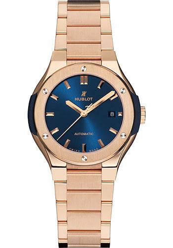 Hublot Classic Fusion Blue King Gold Bracelet Watch-585.OX.7180.OX