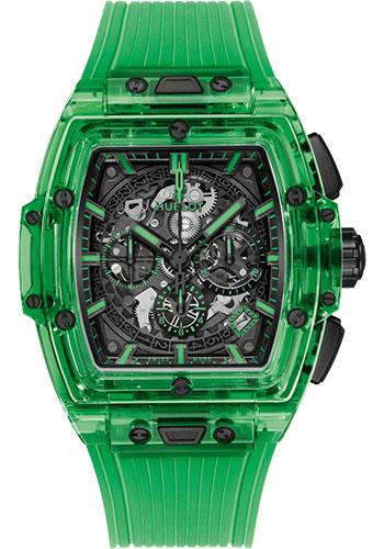 Hublot Spirit of Big Bang Green Saxem Watch - 42 mm - Sapphire Dial - Transparent Green Strap Limited Edition of 100-642.JG.0190.RT