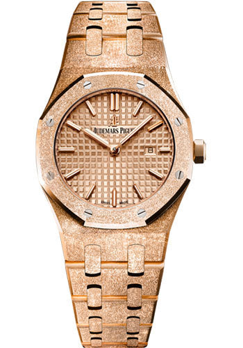 Audemars Piguet Royal Oak Frosted Gold Quartz Watch - 67653OR.GG.1263OR.02